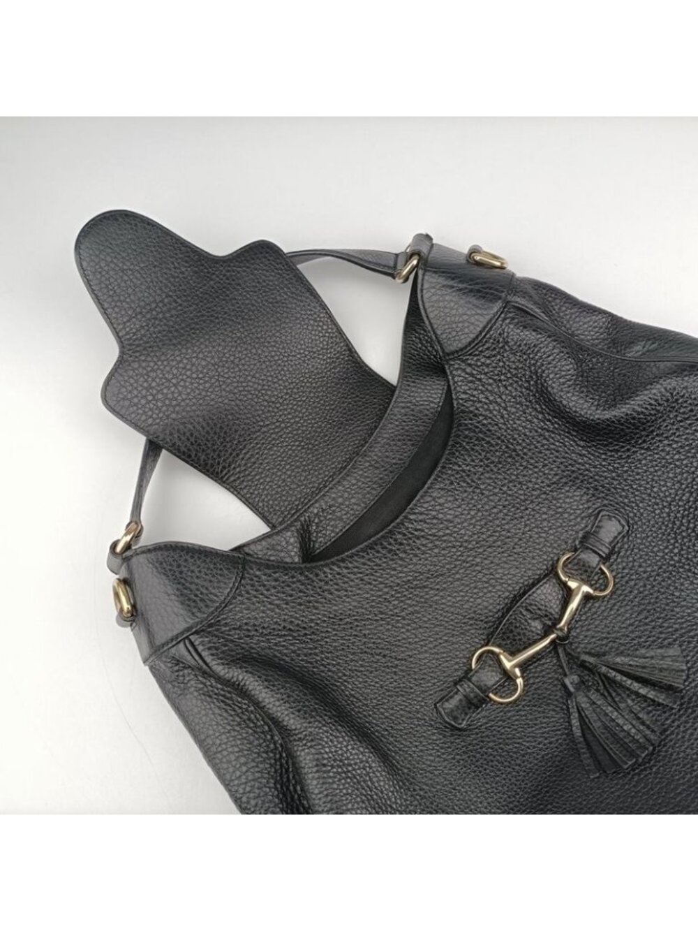 ★SOLD★ Gucci Emily Hobo Black Leather - Picture 15 of 16